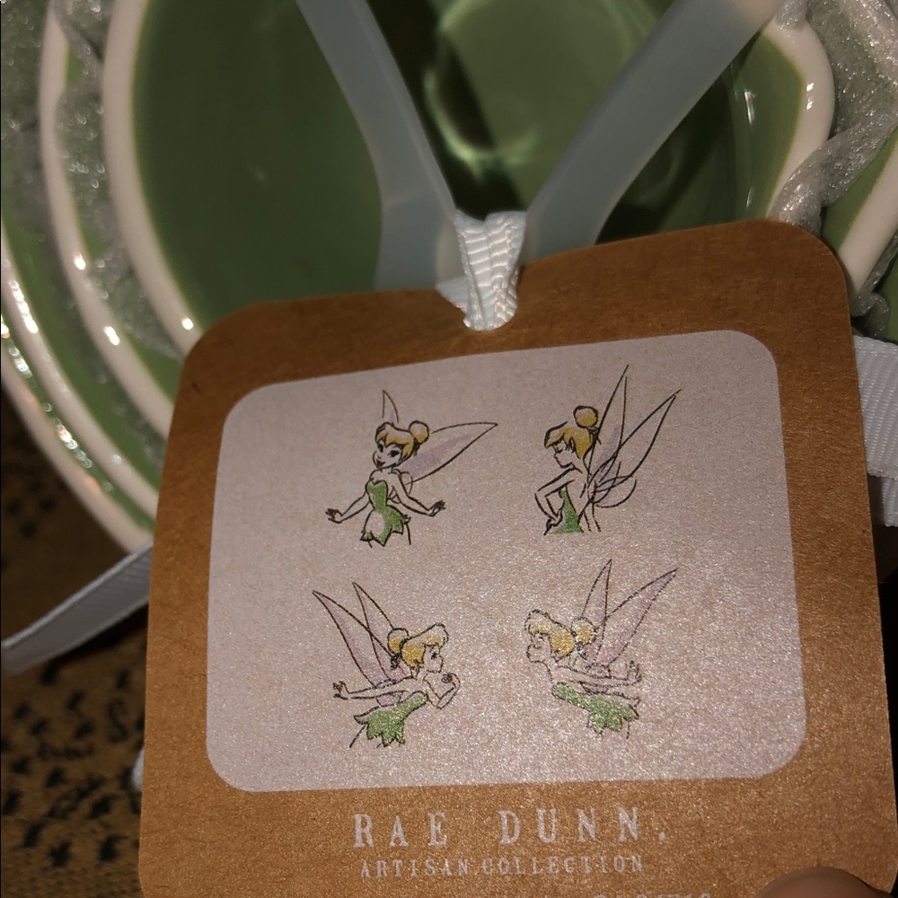 Rae Dunn Disney Tinkerbell Measuring Cups Green Handle - Picture 4 of 12